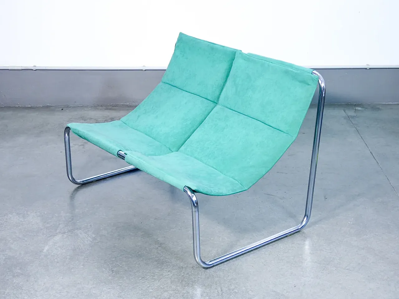 Poltroncina a due posti loveseat cantilever, anni '70 9