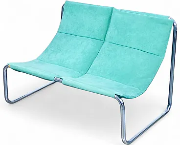 Poltroncina a due posti loveseat cantilever, anni '70