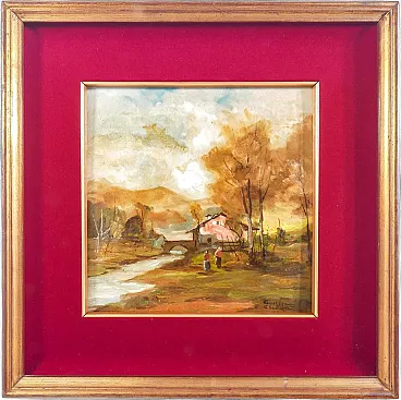 Paesaggio di montagna di Giuseppe Gheduzzi, anni '40