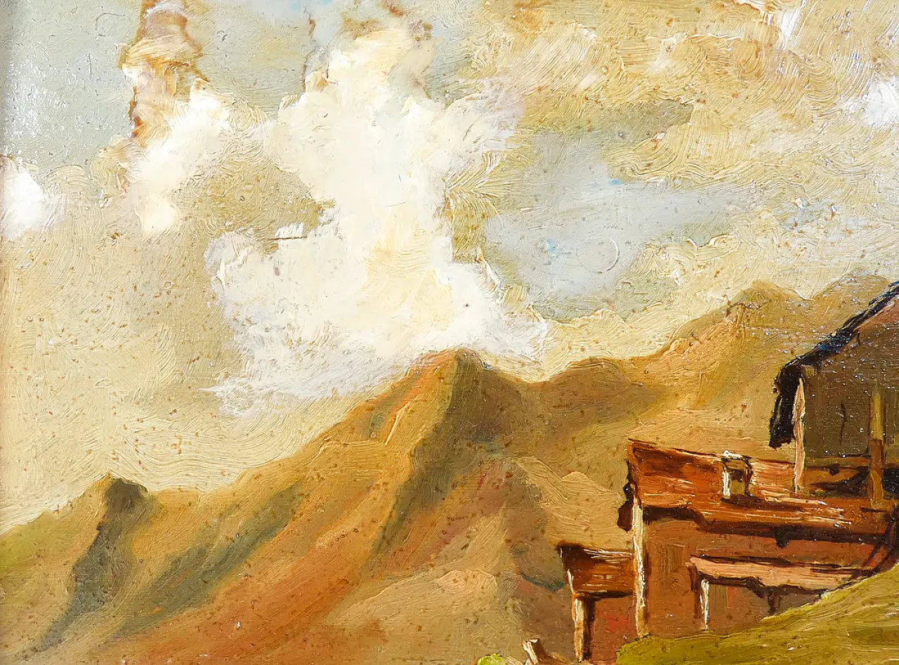 Mountain Landscape by Giuseppe Gheduzzi, 1940s 6