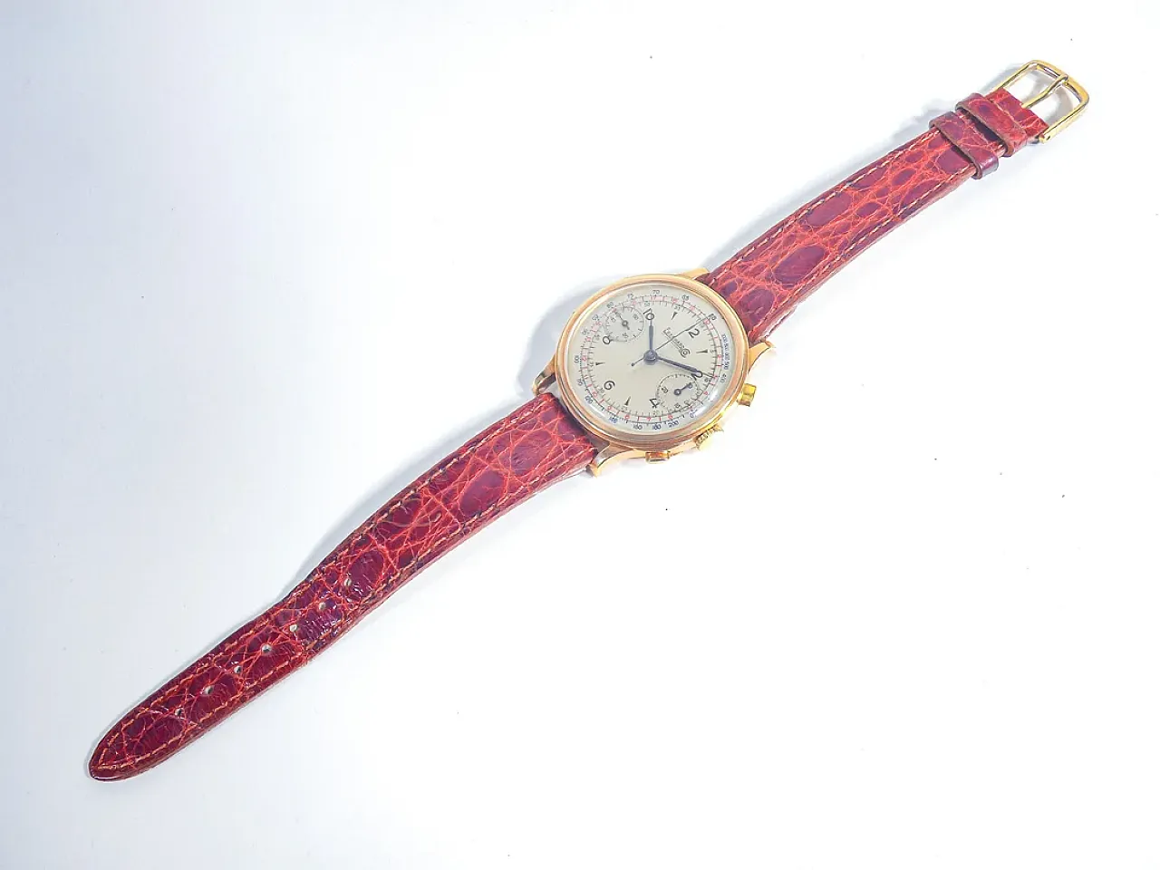 Cronografo da polso EBERHARD in oro, anni '50 1