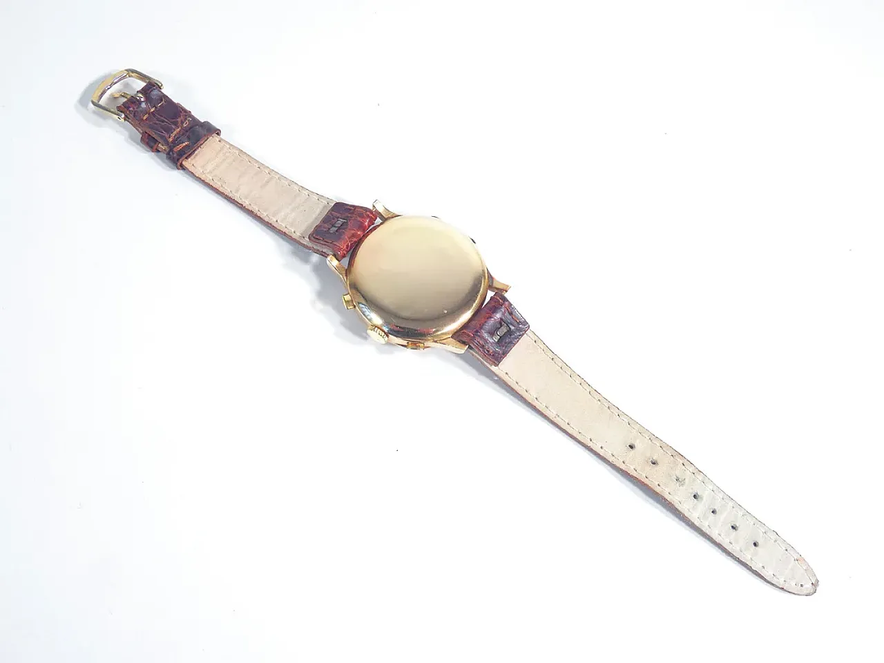 Cronografo da polso EBERHARD in oro, anni '50 13