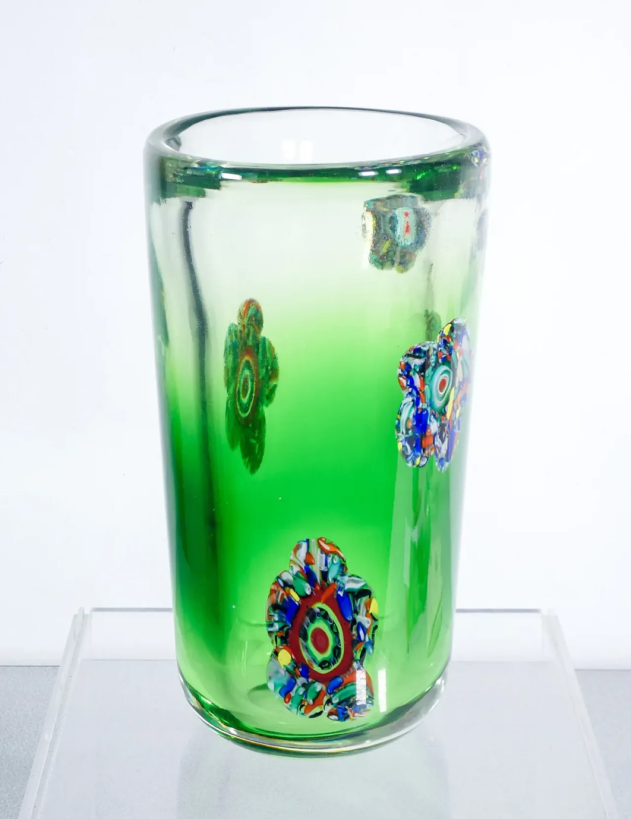 Vaso in vetro soffiato di Murano, anni '90 4