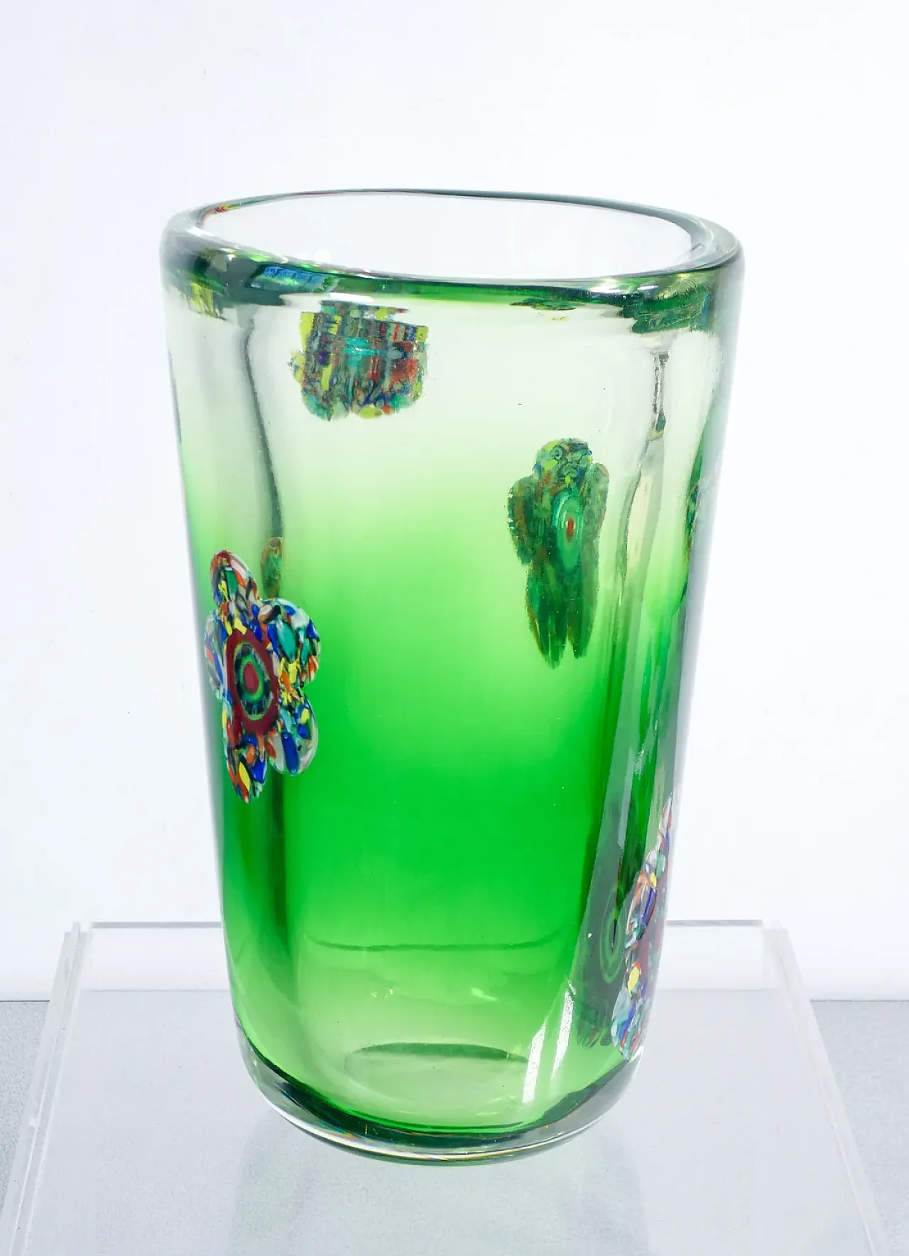 Vaso in vetro soffiato di Murano, anni '90 6