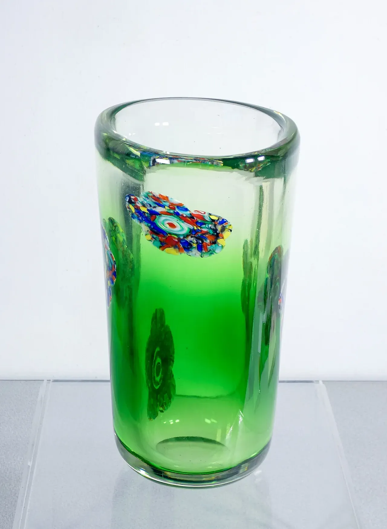 Vaso in vetro soffiato di Murano, anni '90 8