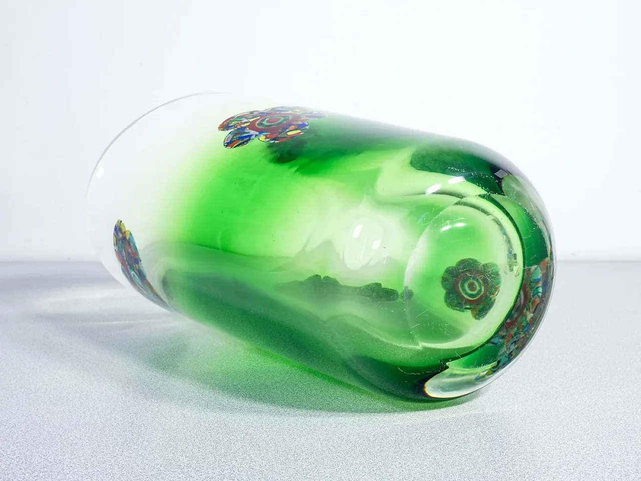 Vaso in vetro soffiato di Murano, anni '90 10