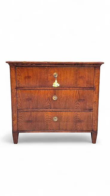 Laid Louis XVI style chest of drawers, 19th century