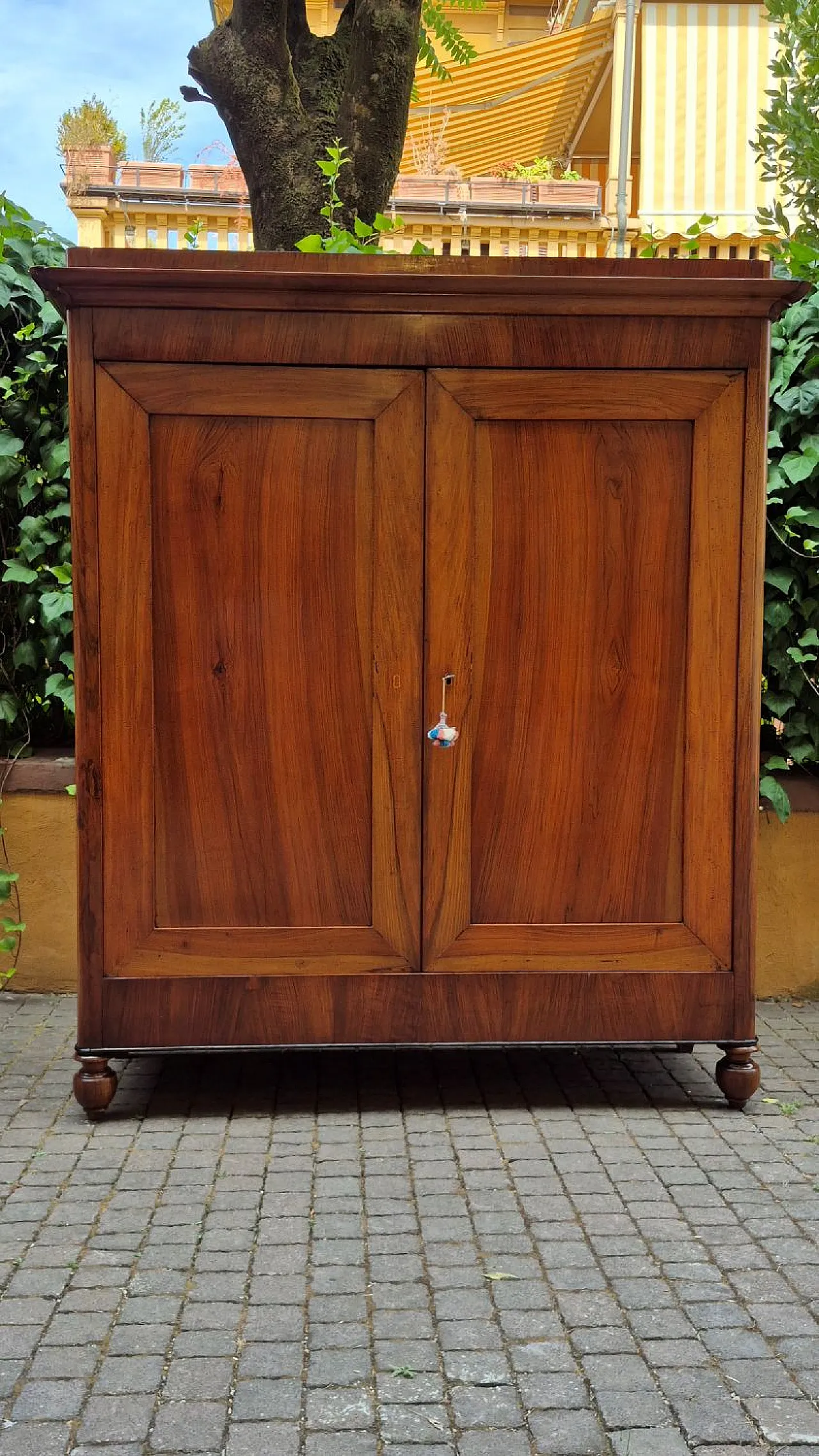 Emilian Carlo X walnut sideboard, 19th century 2