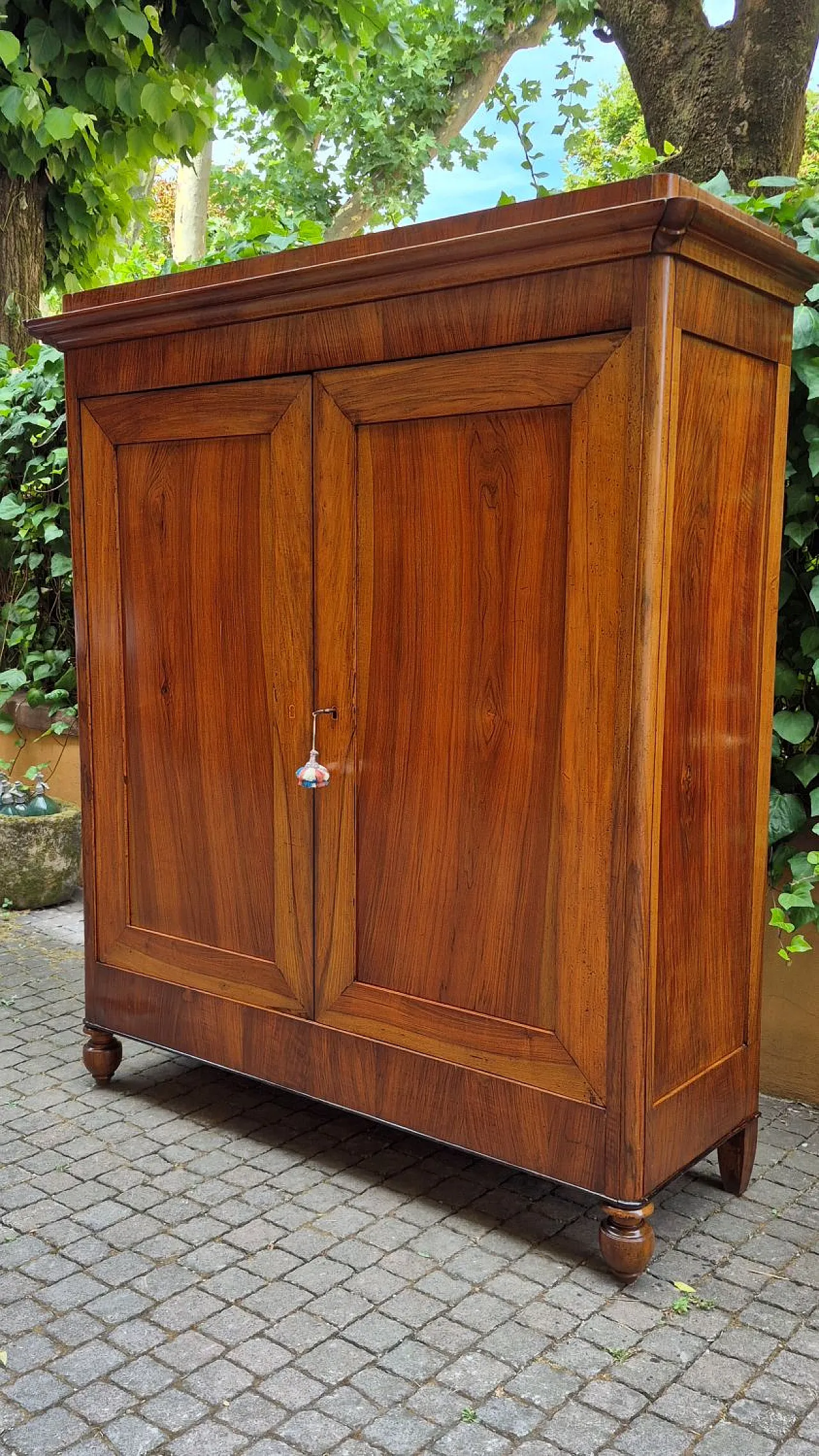 Emilian Carlo X walnut sideboard, 19th century 6