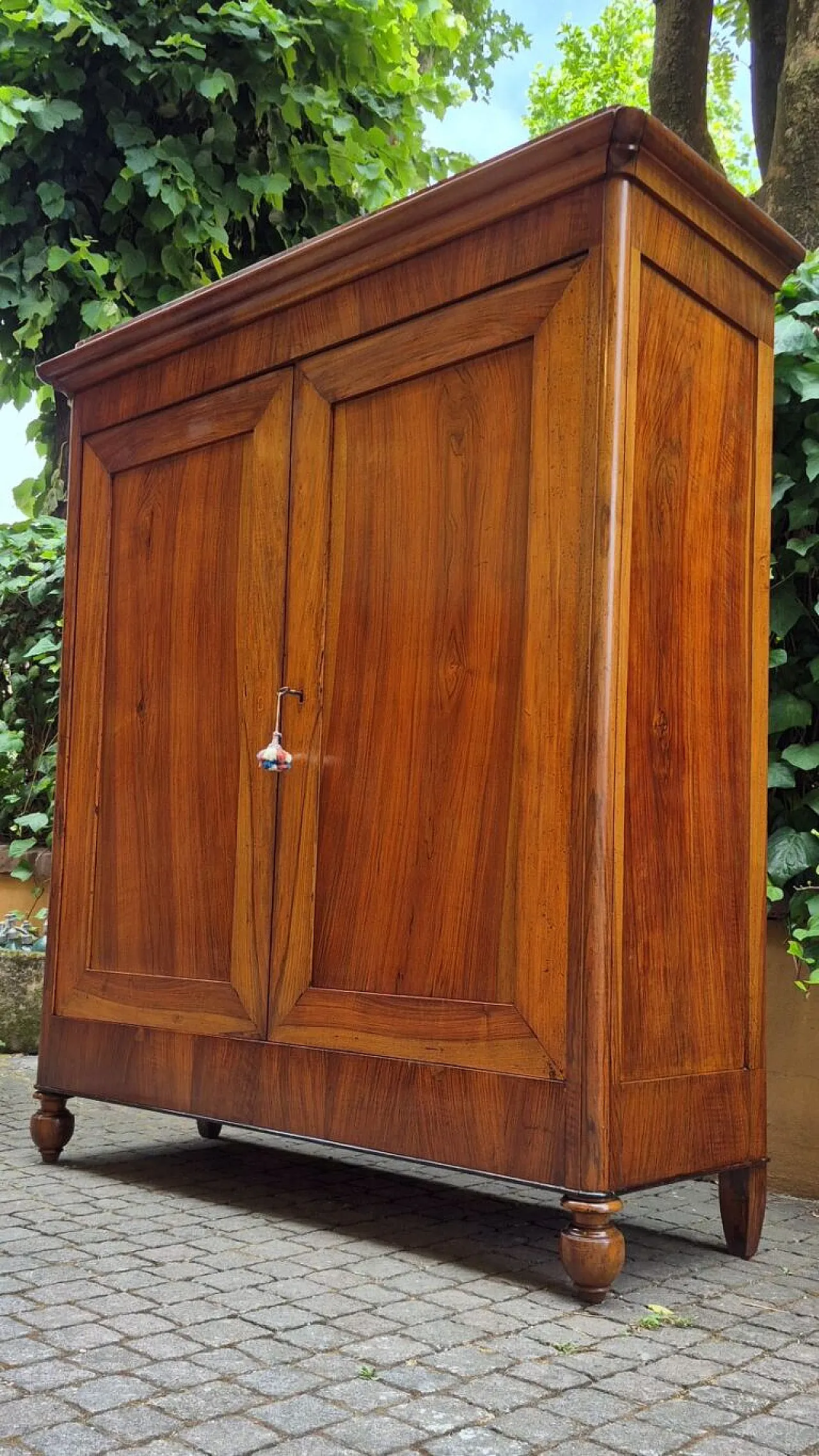 Emilian Carlo X walnut sideboard, 19th century 8