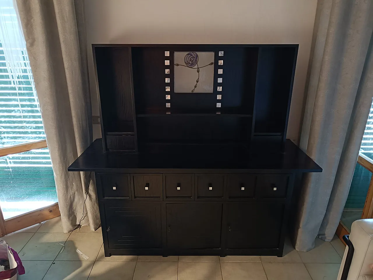 Credenza D.S. 5 di Charles Rennie Mackintosh per Cassina, anni '80 1