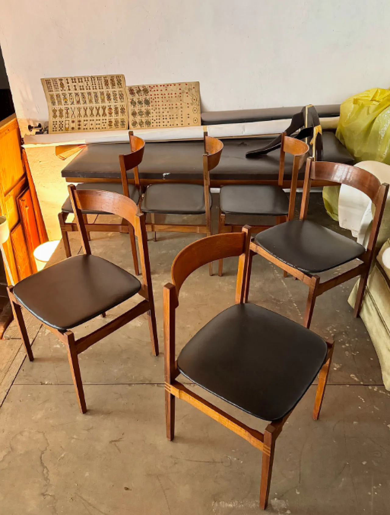 6 Sedie modello 101 di Gianfranco Frattini per Cassina, anni ’60 1