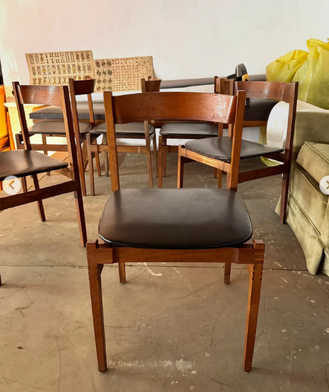 6 Sedie modello 101 di Gianfranco Frattini per Cassina, anni ’60 5