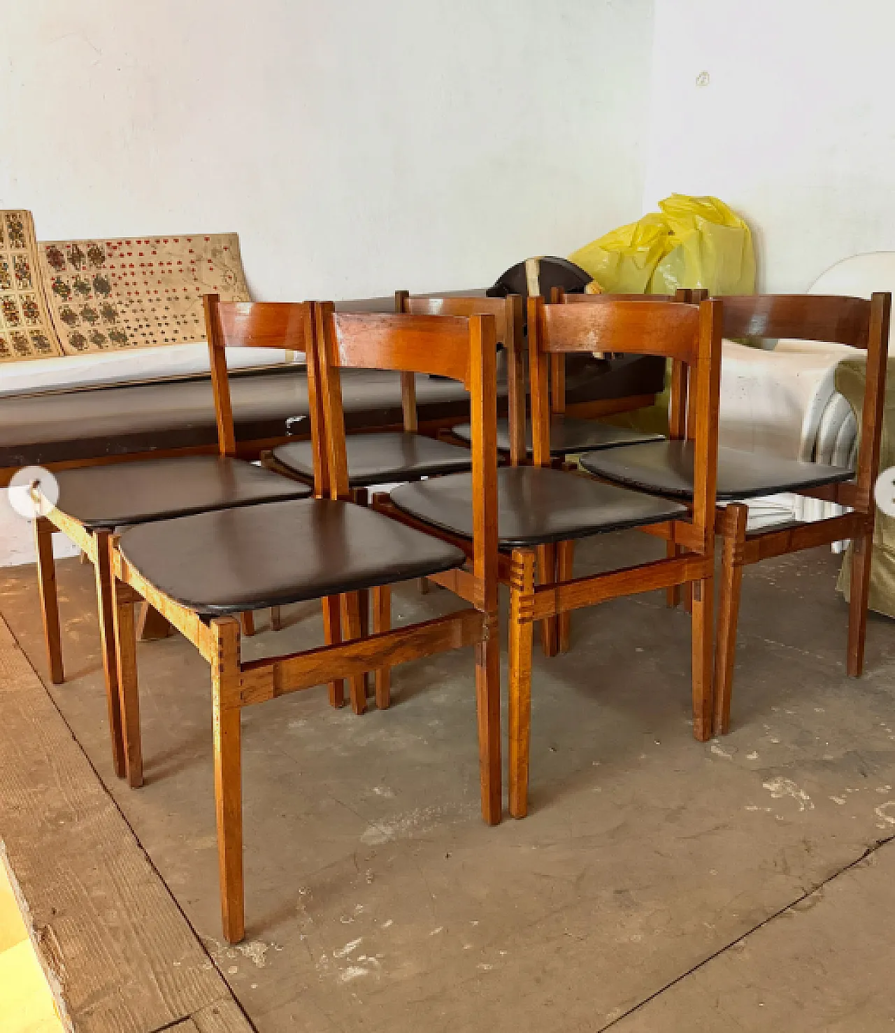 6 Sedie modello 101 di Gianfranco Frattini per Cassina, anni ’60 7