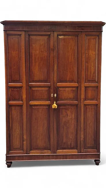 Paneled cherry pantry cabinet, 19th century