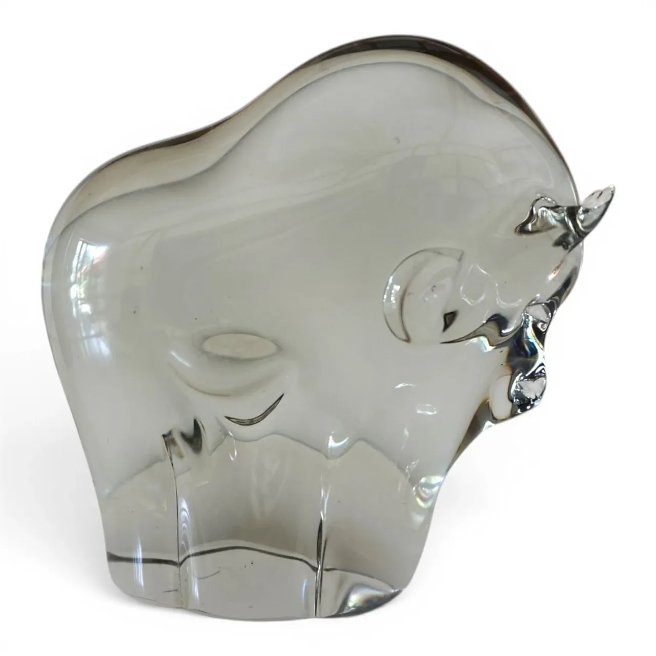 Livio Seguso Murano bull glass sculpture, 1970s 3
