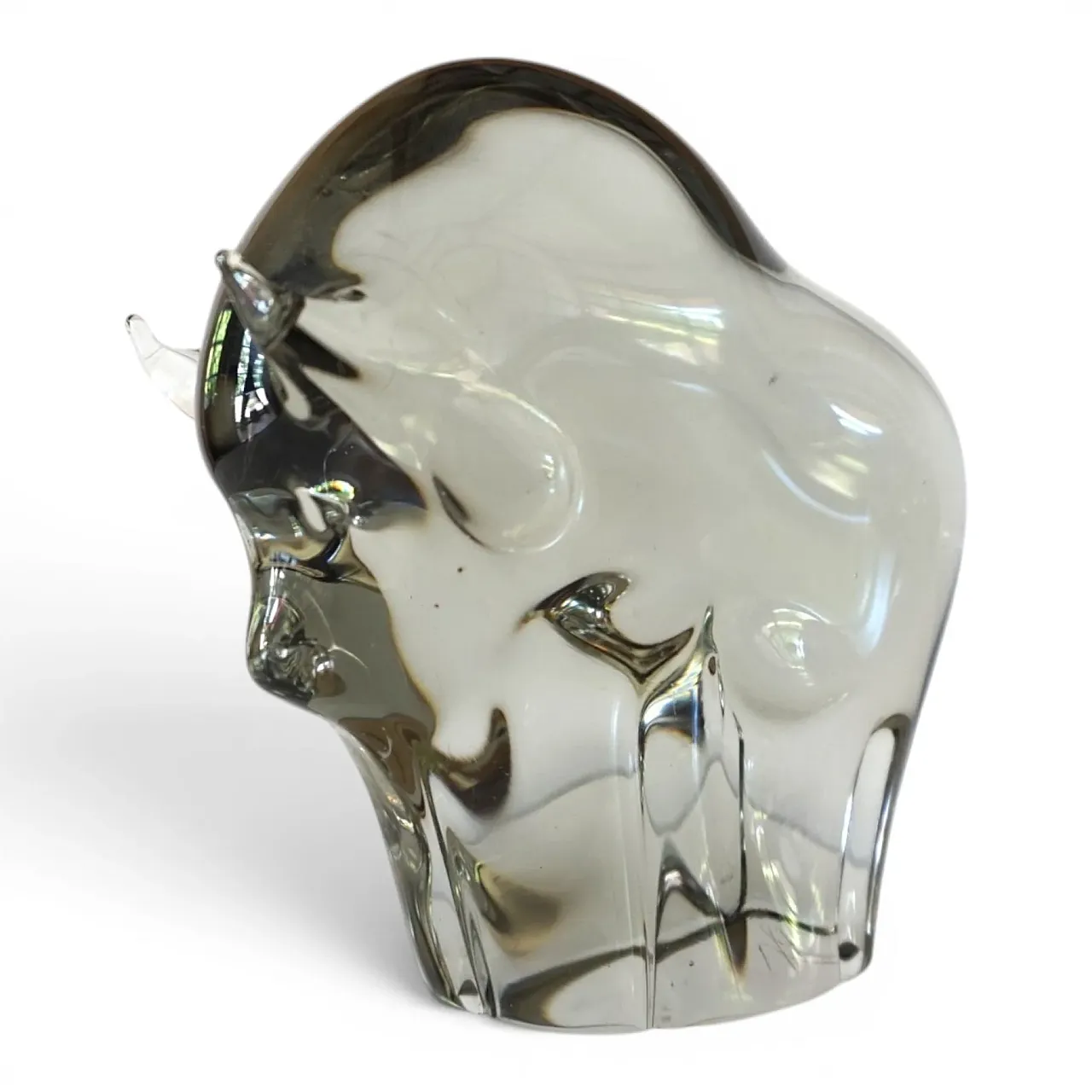 Livio Seguso Murano bull glass sculpture, 1970s 4