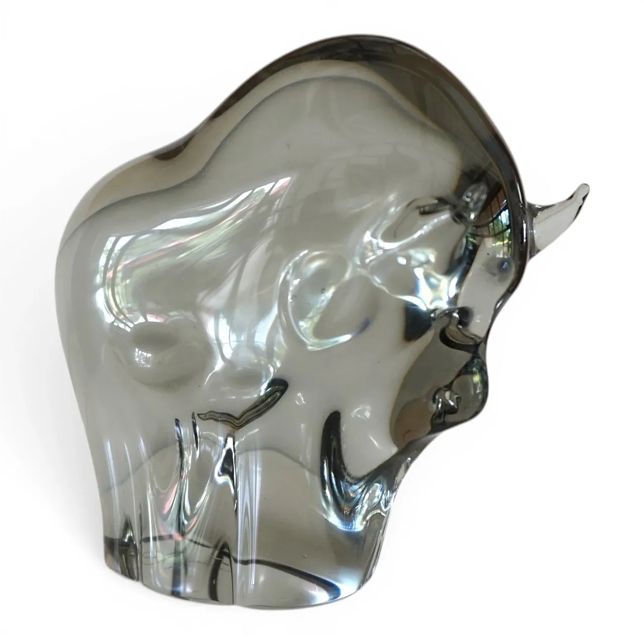 Livio Seguso Murano bull glass sculpture, 1970s 8