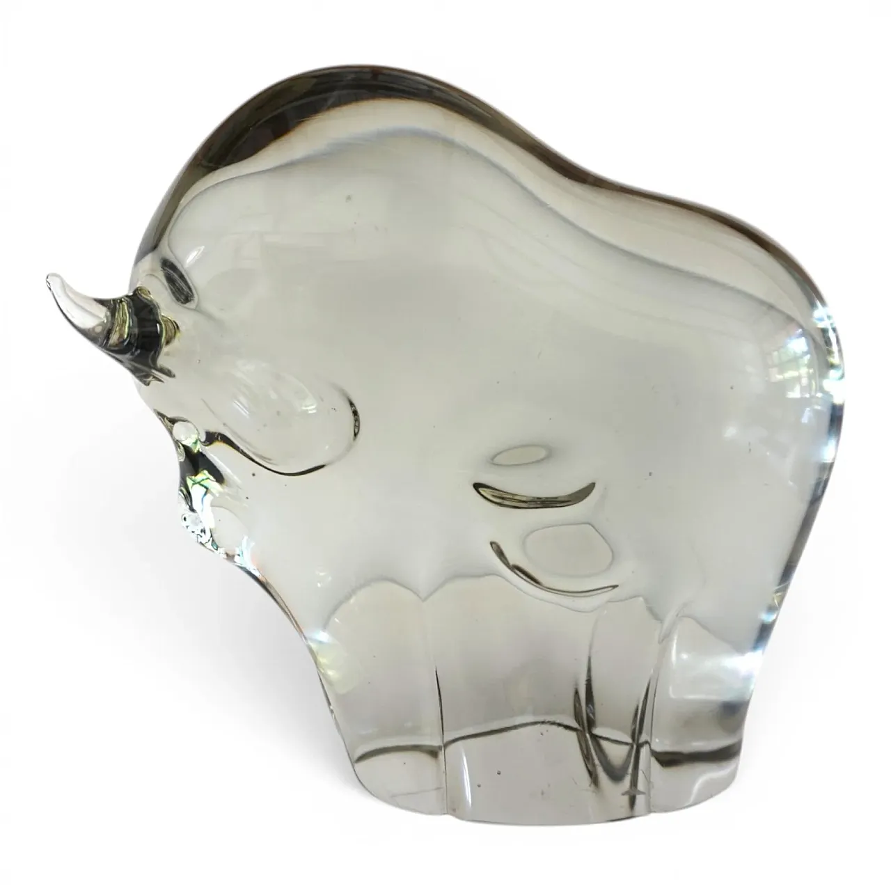 Livio Seguso Murano bull glass sculpture, 1970s 12