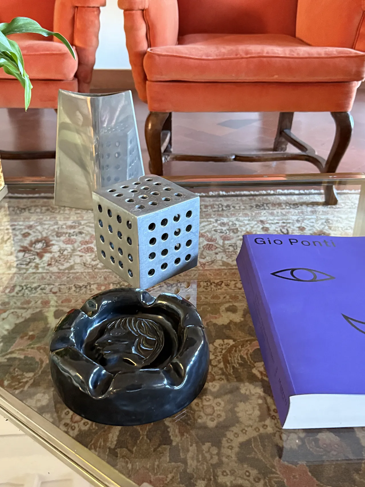Mid-century black glazed ceramic ashtray, Accolay France 1960 6