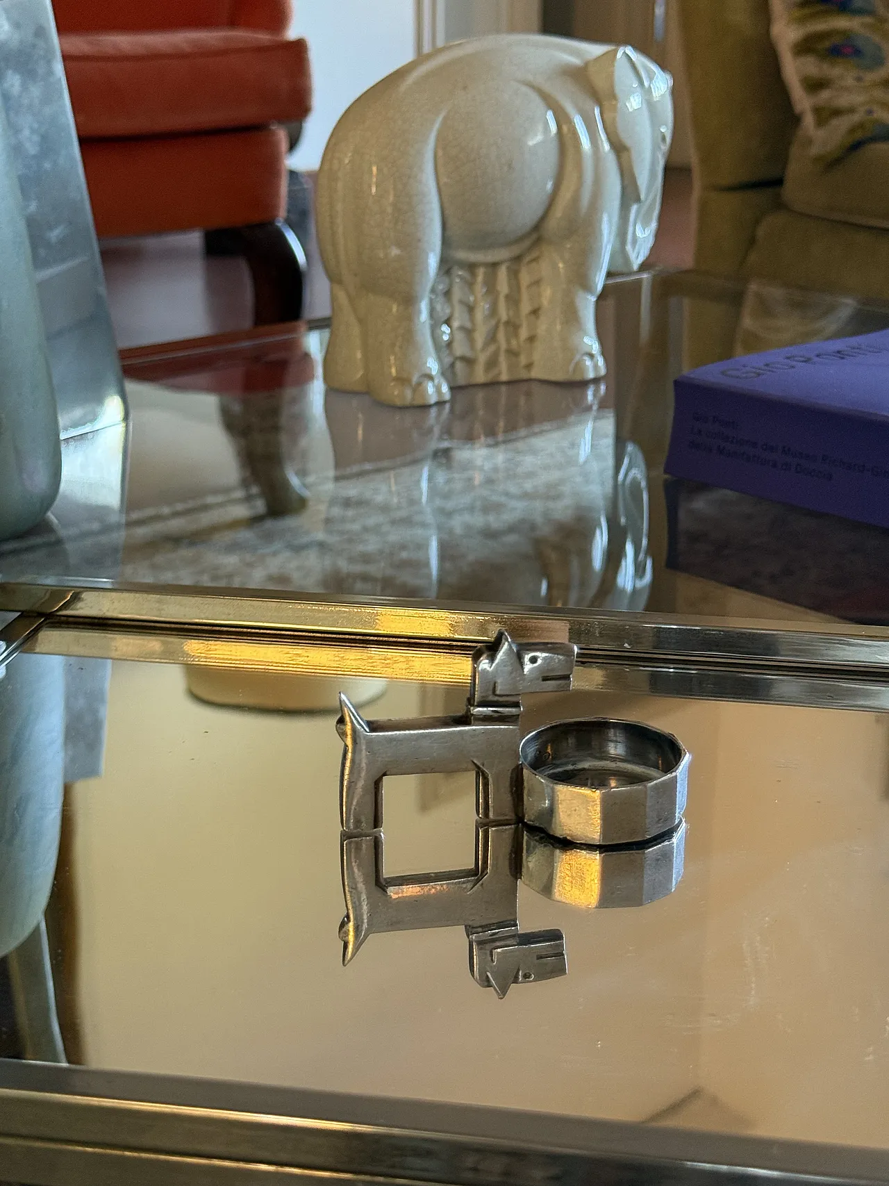Small Rick and Mac Art Deco ashtray Edouard Sandoz, Gallia 1930 4