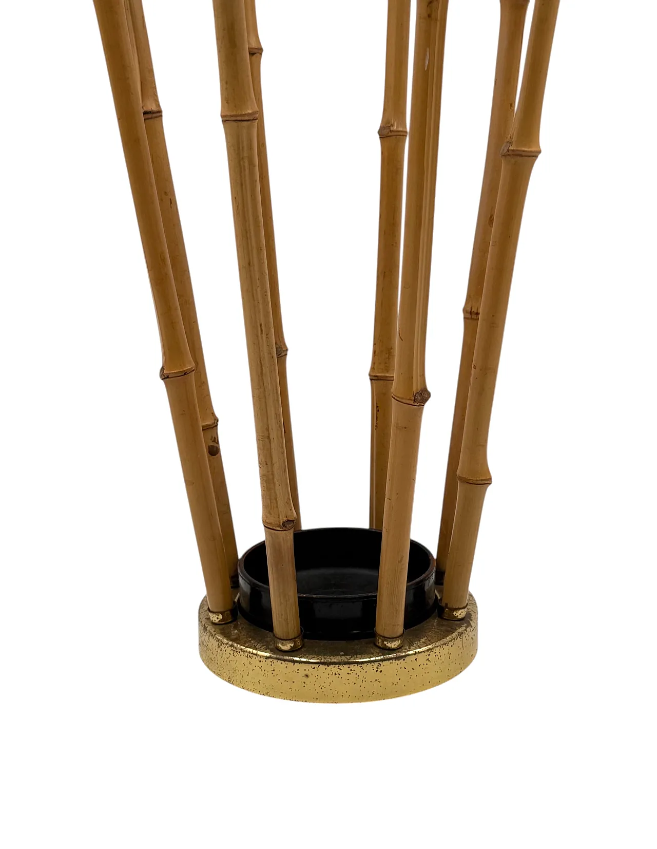 Hollywood Regency style bamboo umbrella stand, France 1970 5