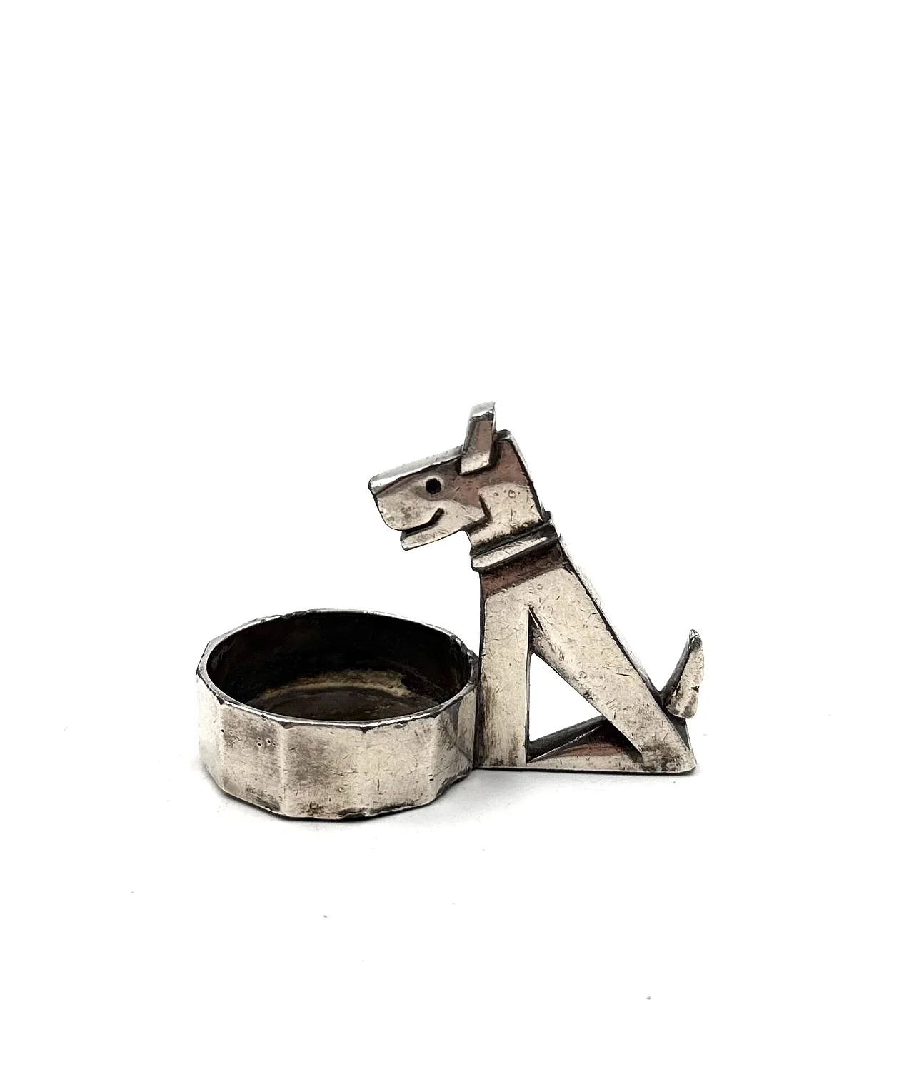 Small Rick and Mac Art Deco ashtray, Christofle Gallia France 1930 5