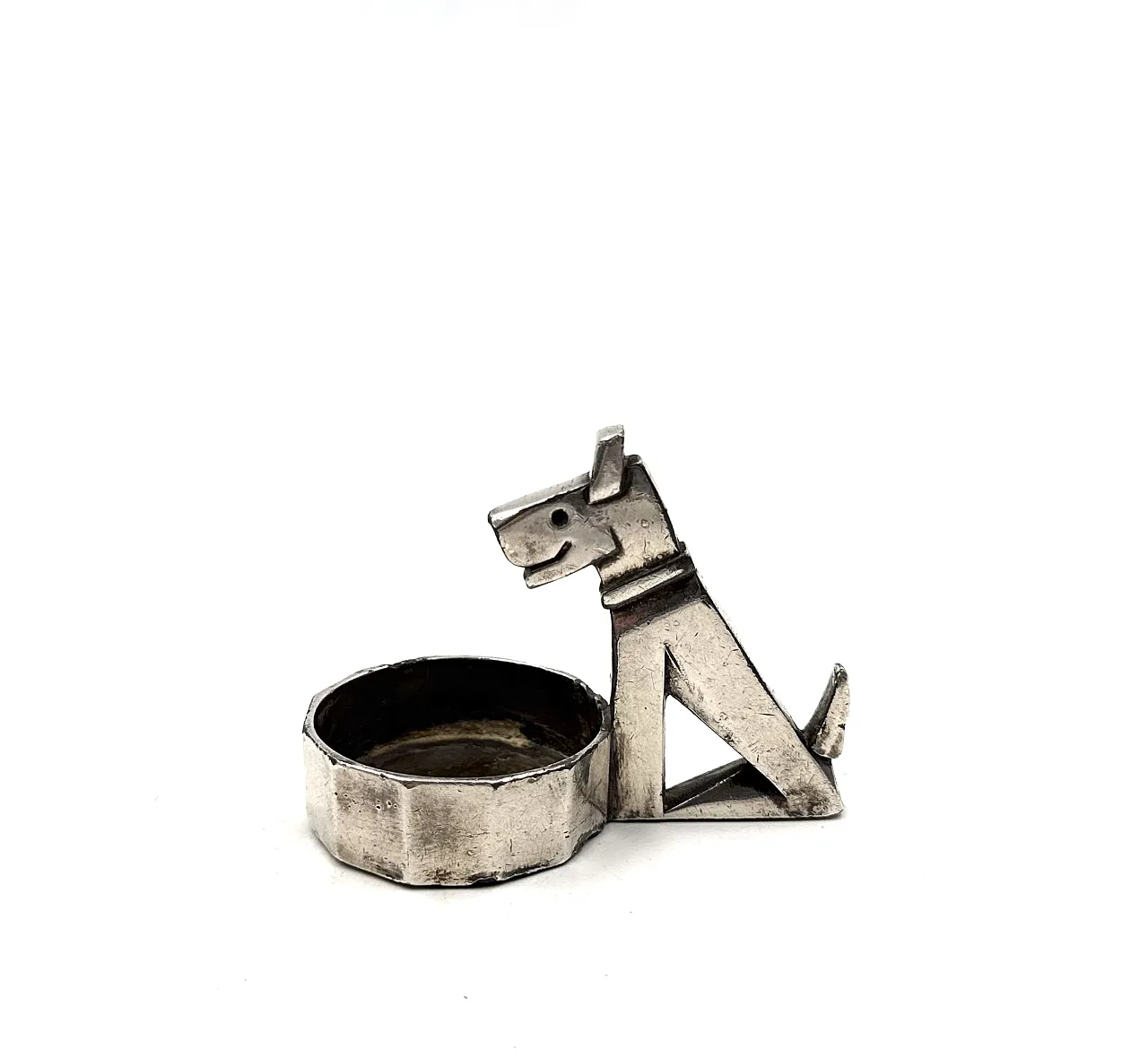 Small Rick and Mac Art Deco ashtray, Christofle Gallia France 1930 6