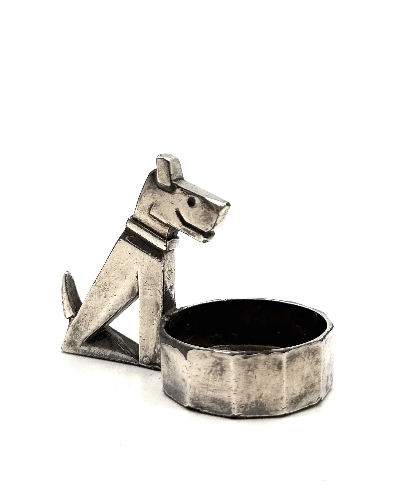 Small Rick and Mac Art Deco ashtray, Christofle Gallia France 1930 8