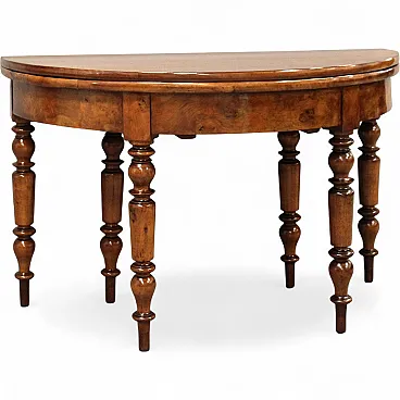 Louis Philippe console table in 19th century walnut