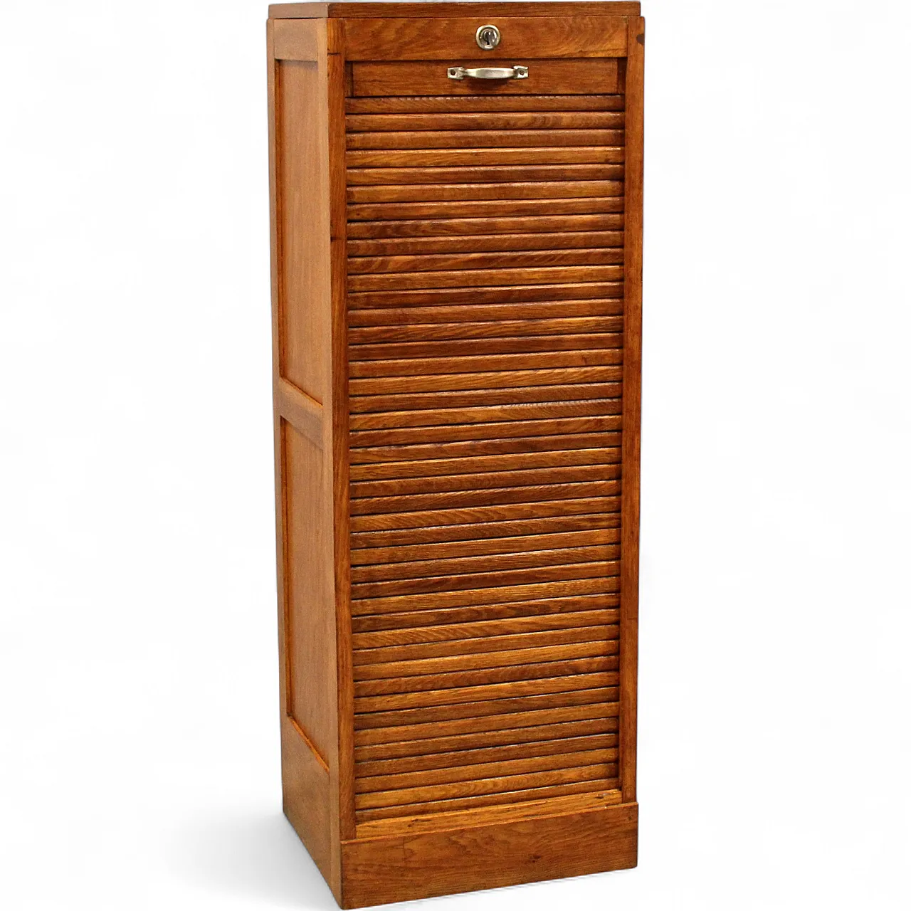 Filing cabinet with oak archive filing shutter, early 1900s 11