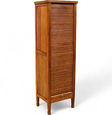 Filing cabinet with oak archive filing shutter, early 1900s