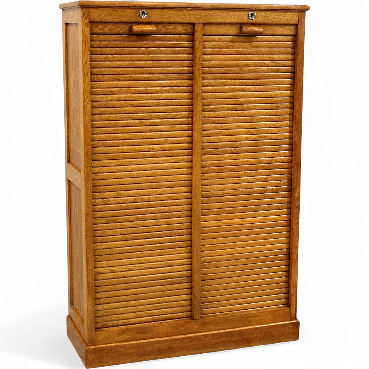 Filing cabinet with oak archive filing shutter, early 1900s 15
