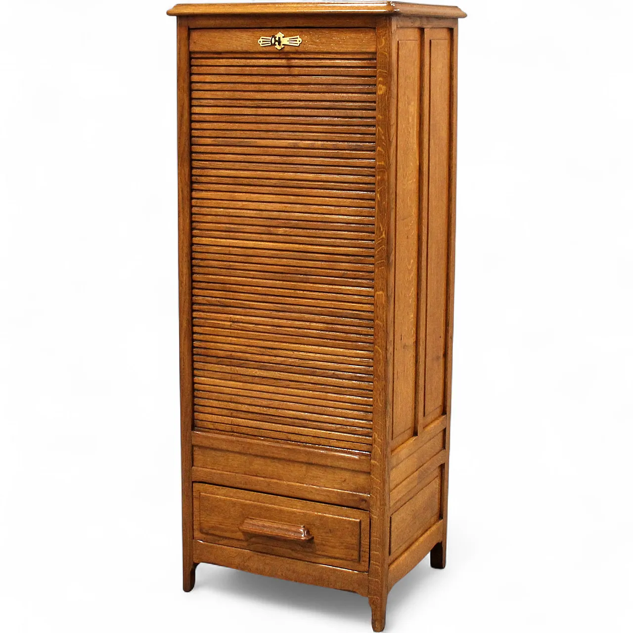 Filing cabinet with oak archive filing shutter, early 1900s 18