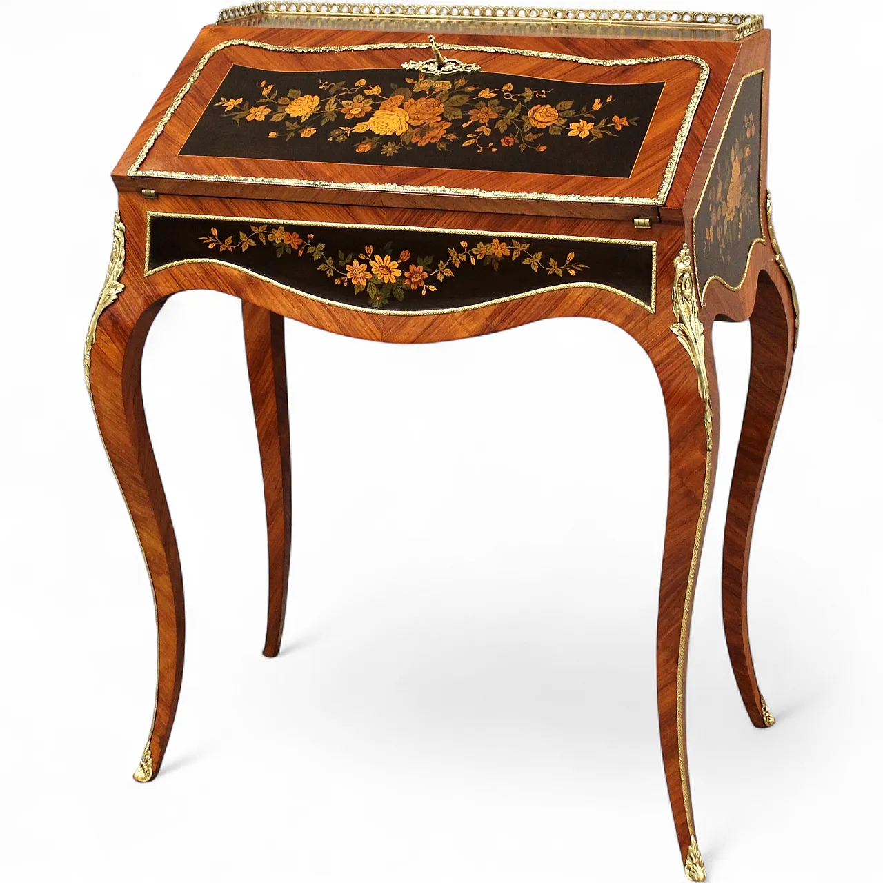 Napoleon III inlaid desk flap from the 19th century 16