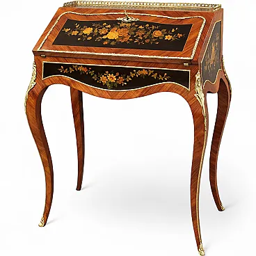 Napoleon III inlaid desk flap from the 19th century