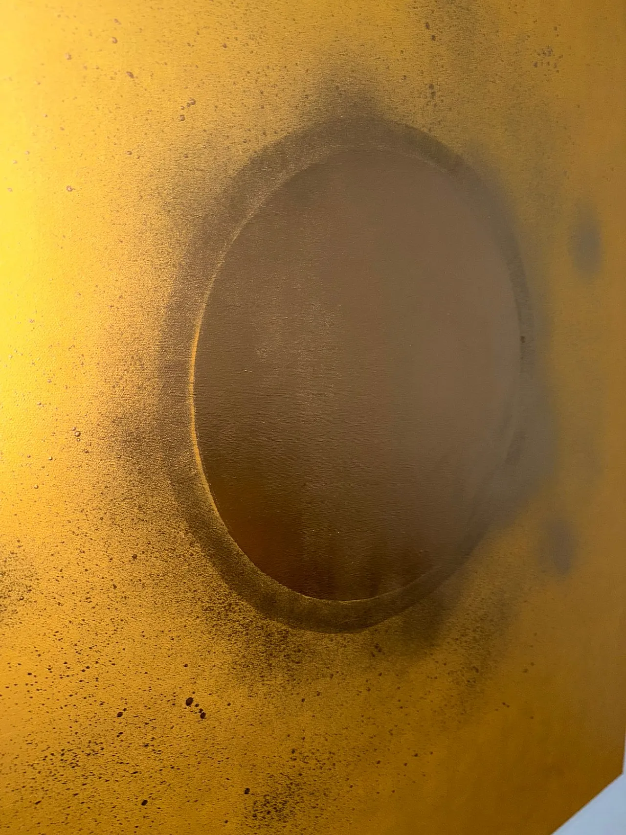 Gold Aura, dipinto ad acrilico di Sefer Güngör, anni 2000 3