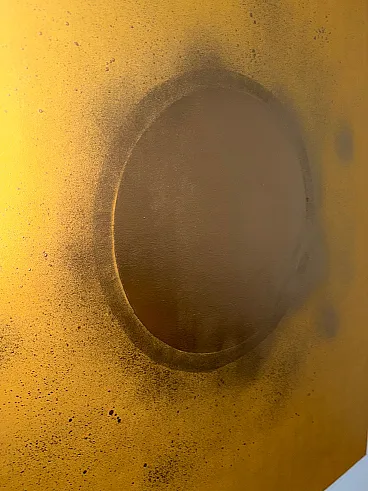 Gold Aura, dipinto ad acrilico di Sefer Güngör, anni 2000