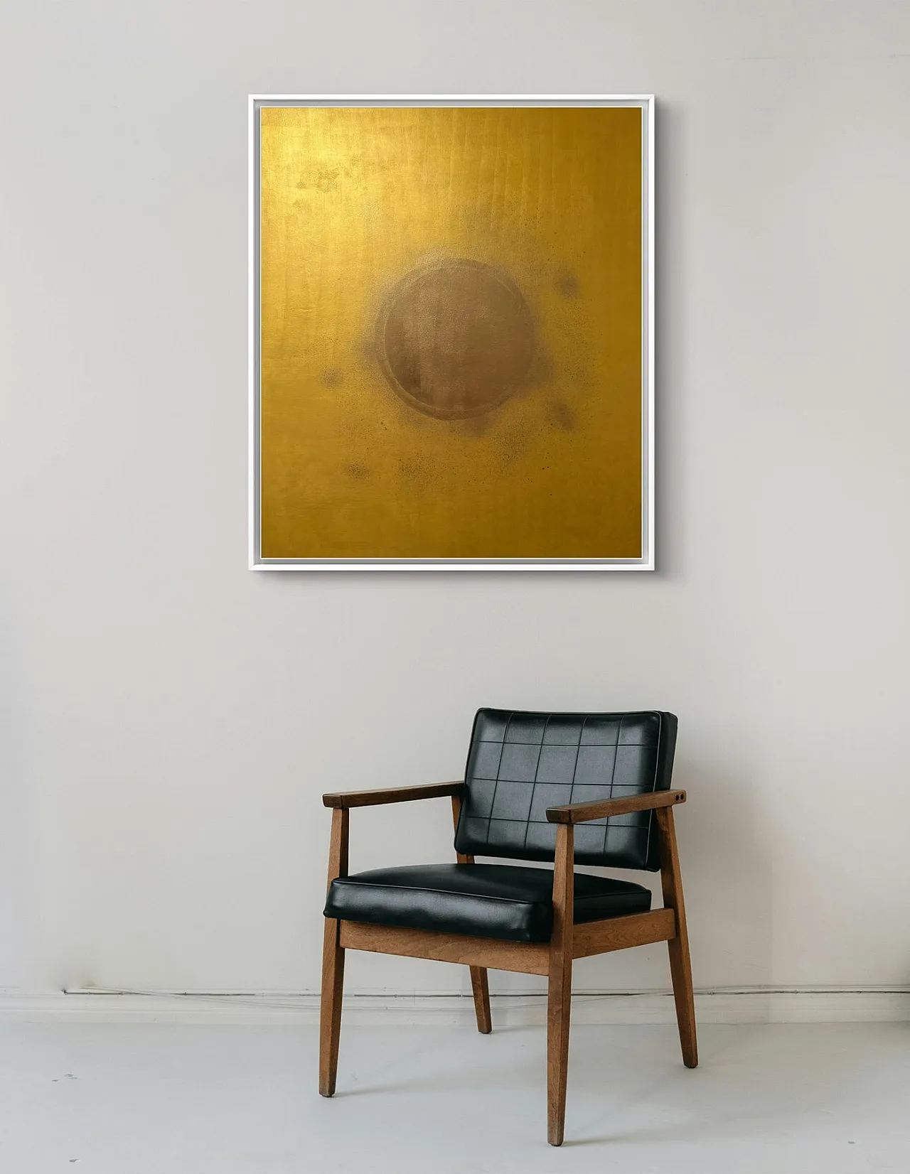 Gold Aura, dipinto ad acrilico di Sefer Güngör, anni 2000 11