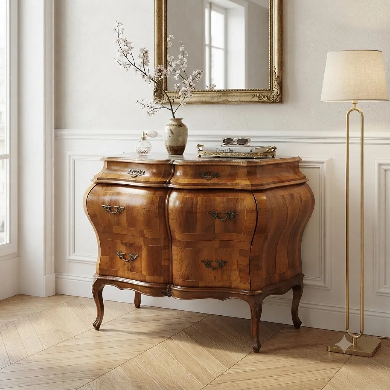 Chippendale style chest of drawers, 20th century 2