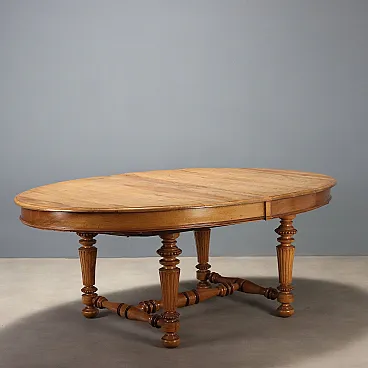 Walnut table, 19th century