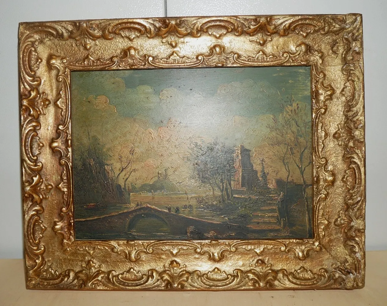 Paesaggio con rovine Dipinto ad olio, '800 8
