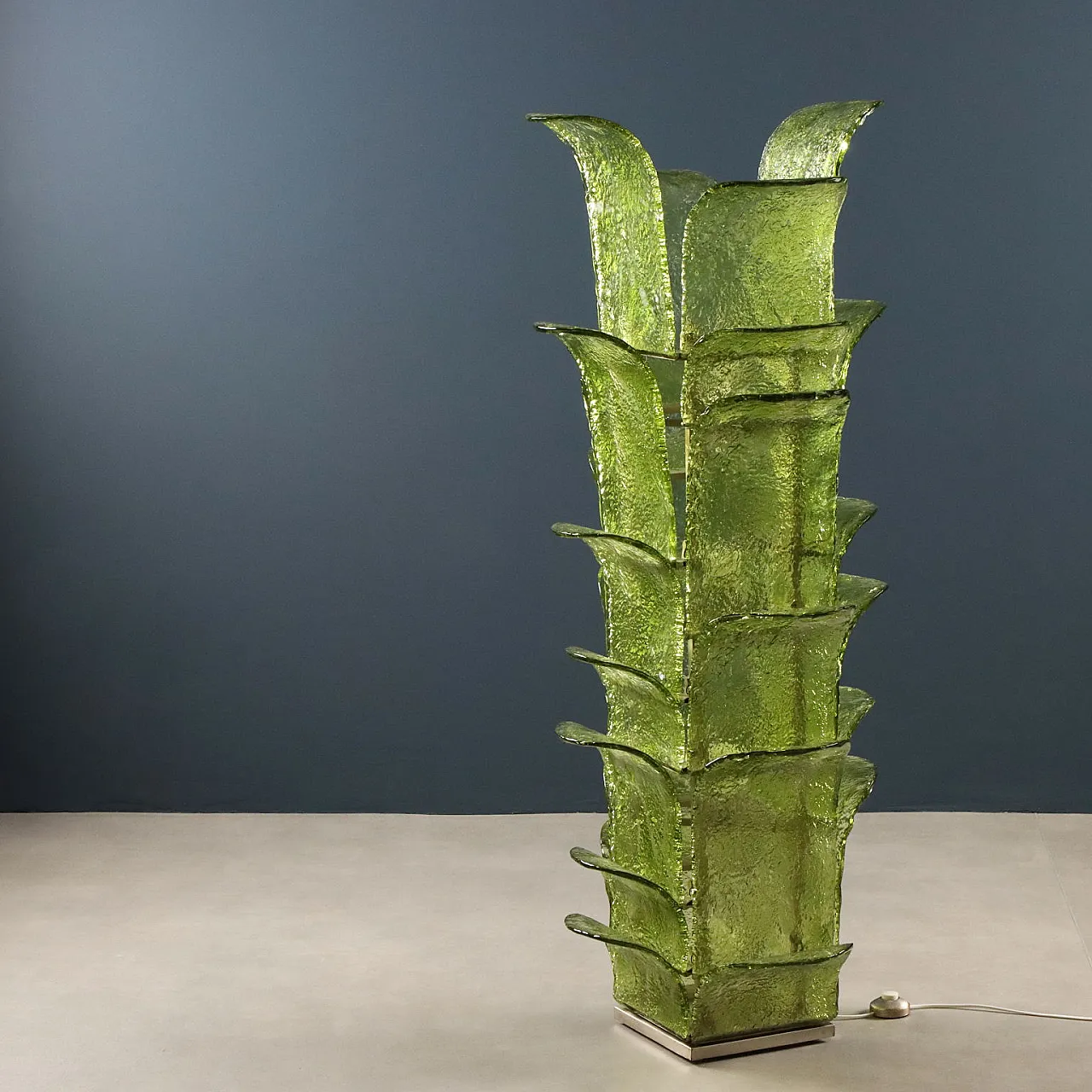 Brass, burl and smoked glass wall console, 20th century 10