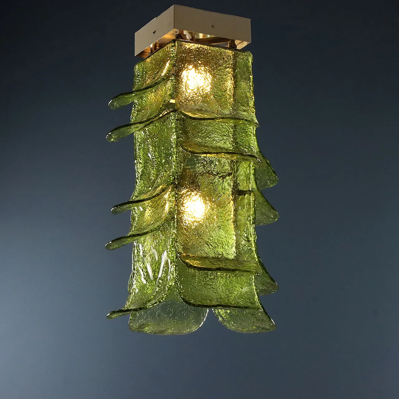 Ceiling lamp by Carlo Nason for Mazzega, 1970s 1
