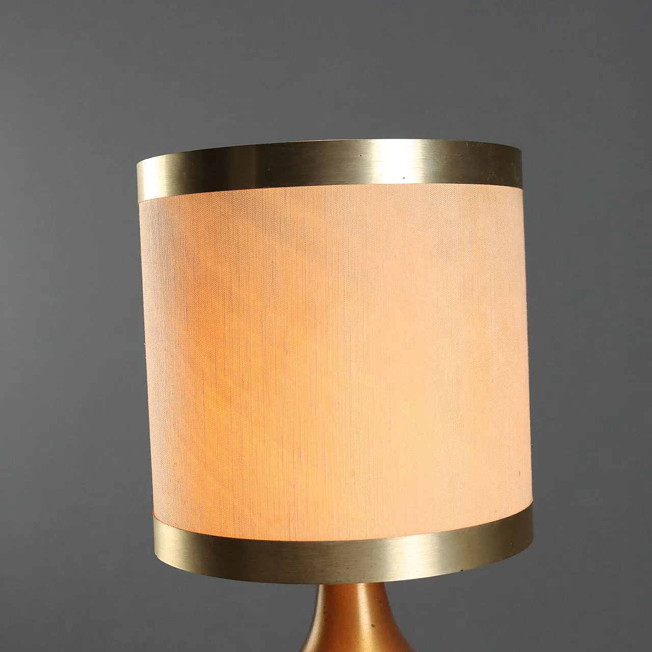 Coppia di lampade da tavolo in ottone, anni '70 4