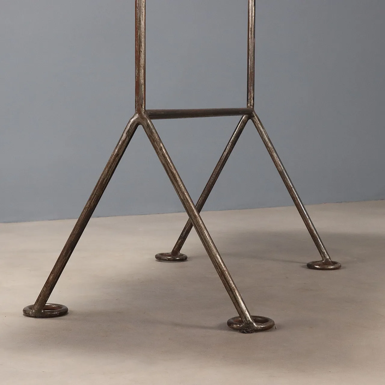 Console table with red lacquered wood top, 1990s 5