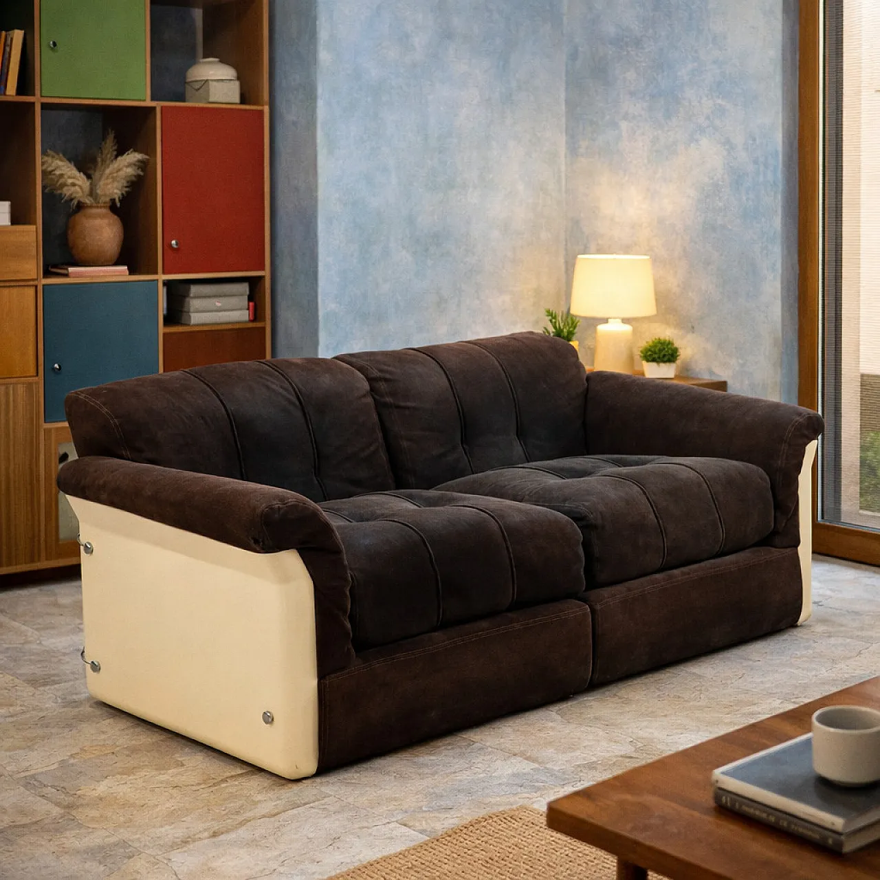 Larissa two seater Sofa by Vittorio Introini for Saporiti, 1970s 2