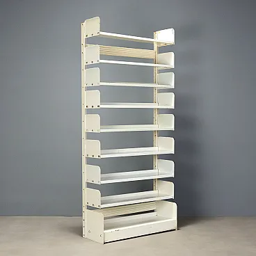 Metal shelf bookcase, 1970s