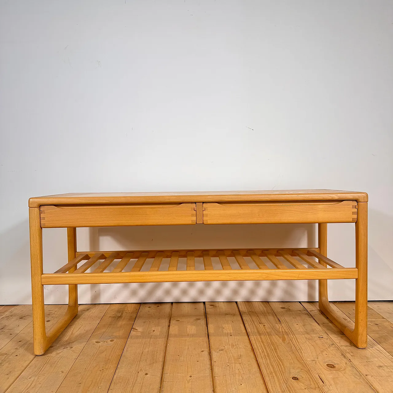 Consolle con specchio Brink Møbler in teak, anni ’60 6