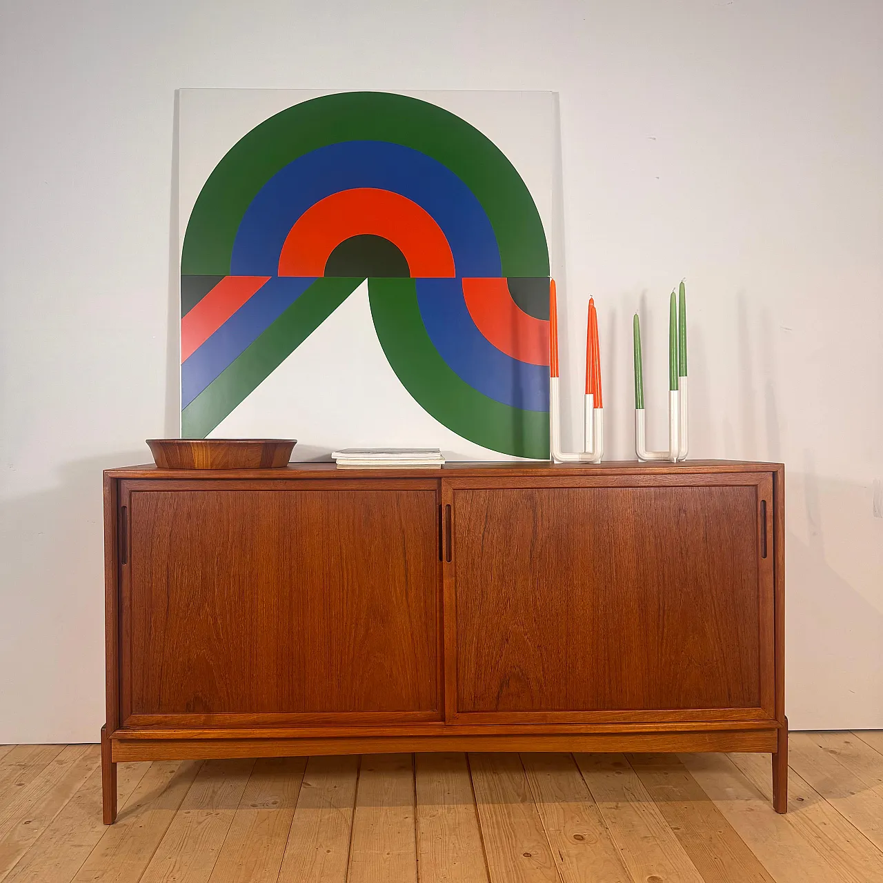 Credenza danese in teak, anni ’60 3